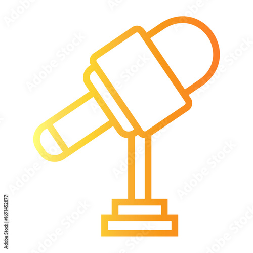 journalist Line Gradient Icon