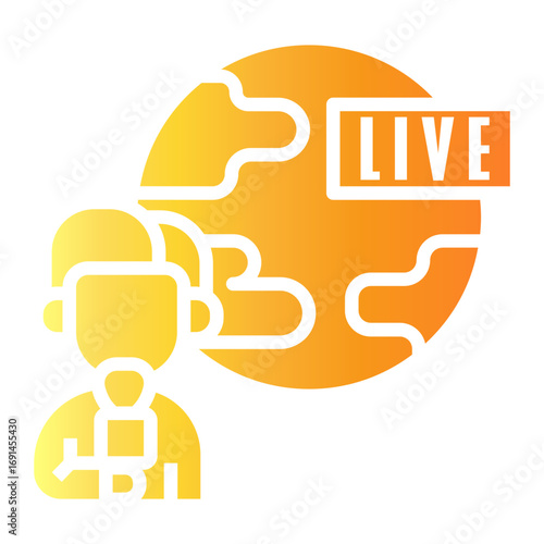 journalist Gradient icon