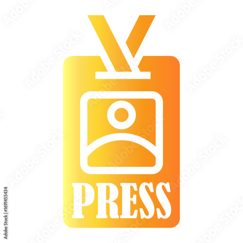 journalist Gradient icon