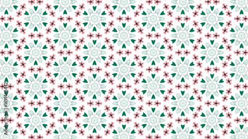 Floral Seamless background for fashion, tapestries and prints.