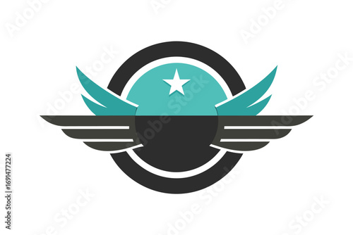 vector illustration of a eagle bird logo design icon