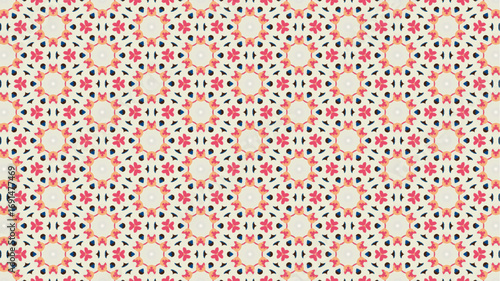  Seamless background for fashion, tapestries, prints design.