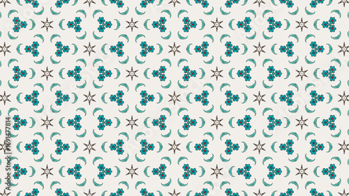  Seamless background for fashion, tapestries, prints design.