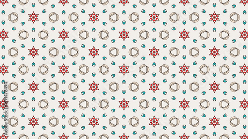  Seamless background for fashion, tapestries, prints design.