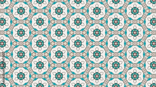  Seamless background for fashion, tapestries, prints design.