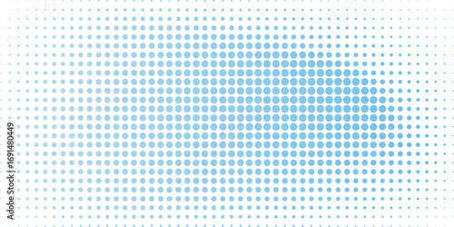 Halftone Dot Background with the dots becoming smaller and more spaced out towards the edges, and larger and more concentrated in the center.