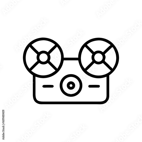 Vintage movie projector, a symbol of classic cinema, capturing memories