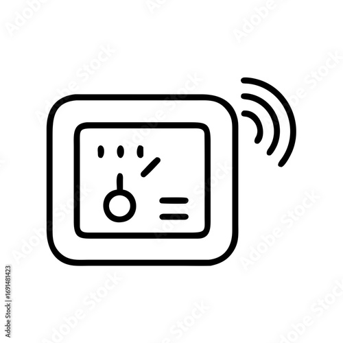 A smart thermostat with wifi signal