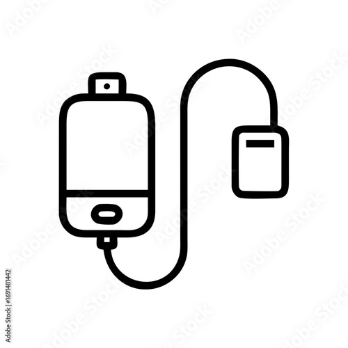 Medical IV Bag Illustration