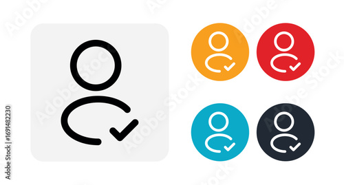 User profile with approved sign symbols