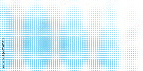 Abstract Blue Dot Pattern with a gradient effect.