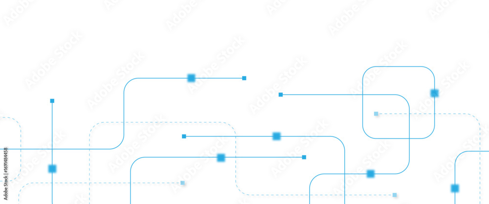 Abstract futuristic technology background. Technology background with crossed lines and dots.