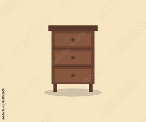 chest of drawers icon concept design