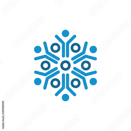 Human logo gather. Logo concept of community, reunion, group, social, committee member, community care vector, people group, social relationship