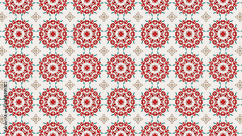 Floral repeated seamless pattern background. Great design for textile, stationery, and wallpaper.
