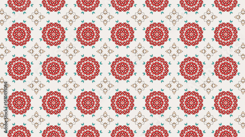 Floral repeated seamless pattern background. Great design for textile, stationery, and wallpaper.