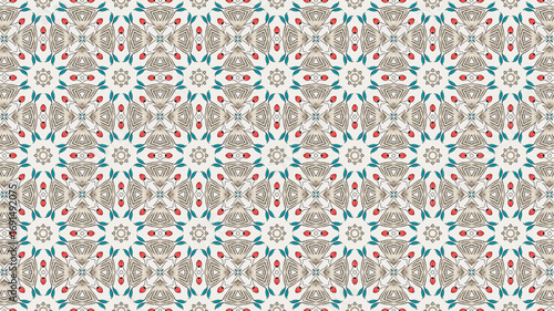Floral repeated seamless pattern background. Great design for textile, stationery, and wallpaper.