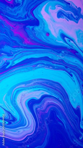 Abstract vibrant fluid art