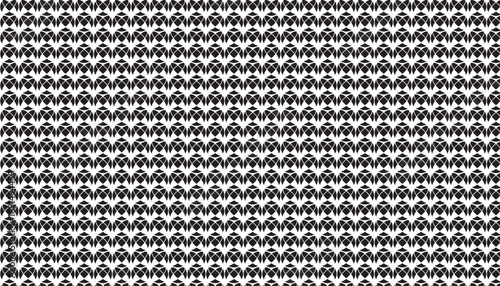Seamless repeating geometric pattern of black and white abstract shapes background