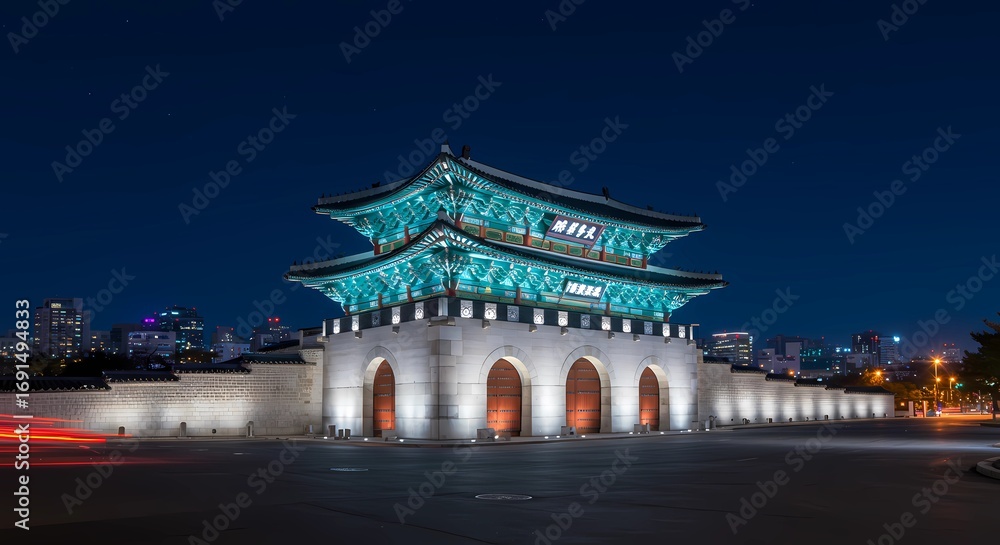 Fototapeta premium night view of the temple of heaven