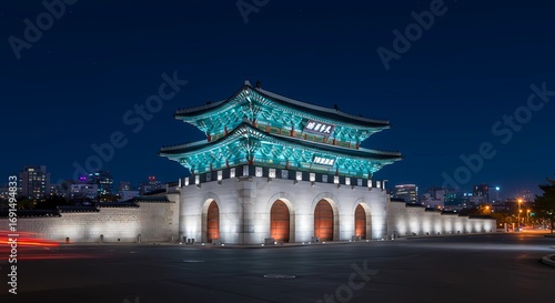 night view of the temple of heaven