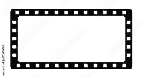 Blank Film Strip Frame Cinema Border Movie Reel.
