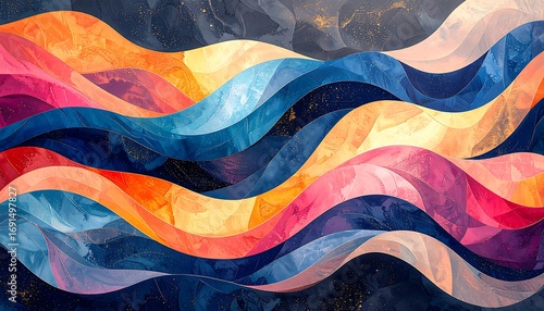Abstract Wave Pattern Artwork