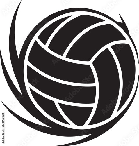 Volleyball SVG, Volleyball Team SVG Silhouette
