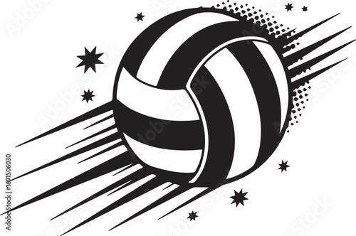 Volleyball SVG, Volleyball Team SVG Silhouette

