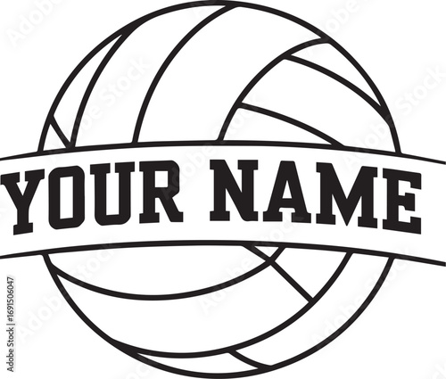 Volleyball SVG, Volleyball Team SVG Silhouette
