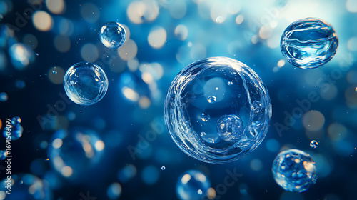 Wallpaper Mural Futuristic Glass and Water Molecular Designs: A Conceptual Exploration of Advanced Skincare and Cosmetic Innovation, Blending Organic Patterns, Bioluminescence, and Minimalist 3D Aesthetics Torontodigital.ca