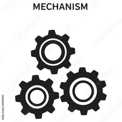 Three Interlocking Gears Mechanism technology industry