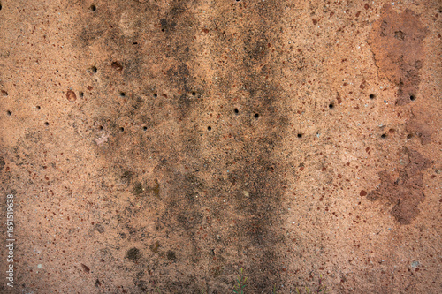 Foto Full frame shot of an earthen wall texture of clay house structure