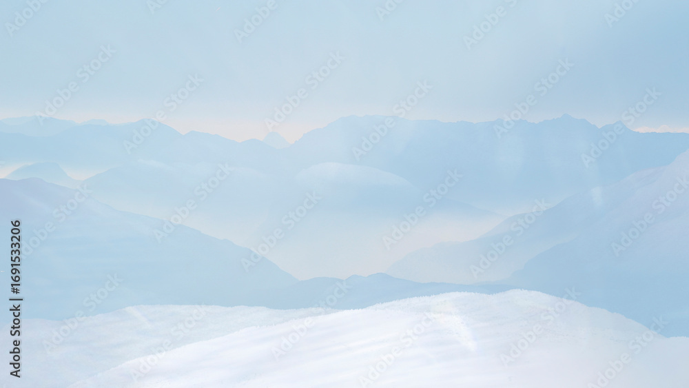 Fototapeta premium Pastel landscape hd wallpaper, dreamy nature design