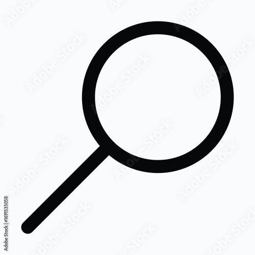 Search Magnifier Find Isolated Vector Lineal Style Icon