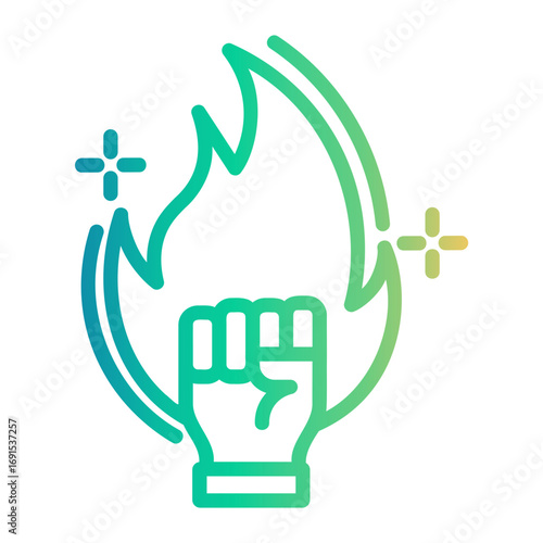 revolution Line Gradient Icon