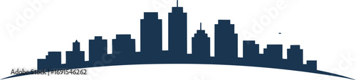 Cityscape Silhouette Illustration Urban Skyline Outline City Buildings Architecture Structure Metropolis Downtown Landscape Scenery Urbanization Backdrop