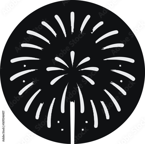 Fireworks Burst Illustration Celebration Pyrotechnics Display Festive Event Night Sky Explosion Sparkles Light Show Entertainment Graphic Element