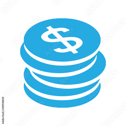 euro sign on blue