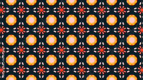 Floral Great pattern design for textile, stationery, and wallpaper.