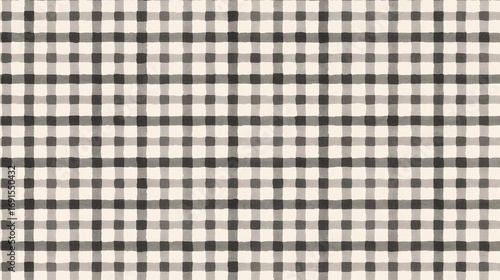 Monochrome Ink Bleed Gingham1 - 1