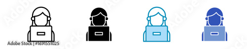 Listening  Icon Set Multiple Style Collection