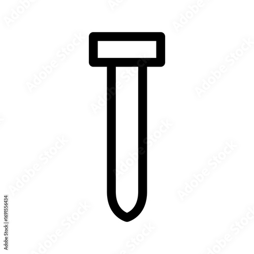 Nail Icon Vector Symbol Design Illustration