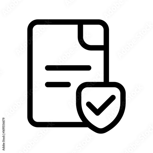Privacy Policy Icon Vector Symbol Design Illustration