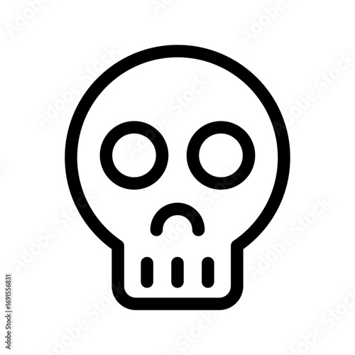 Skull Icon Vector Symbol Design Illustration