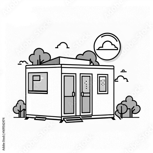 Modular House Illustration