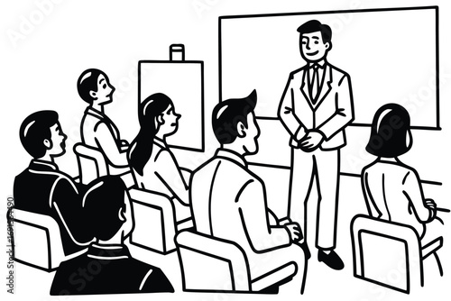 office-training-session-with-presenter-and-seated