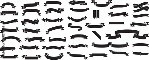 Arrow Ribbon Vector Set – Hand-Drawn, Sketch, Doodle, Direction, Banner, Marker, Pointer, Graphic, Vintage, Abstract, Arrowhead, Minimal, Curve, Symbol, Label, Handmade, Design, Retro