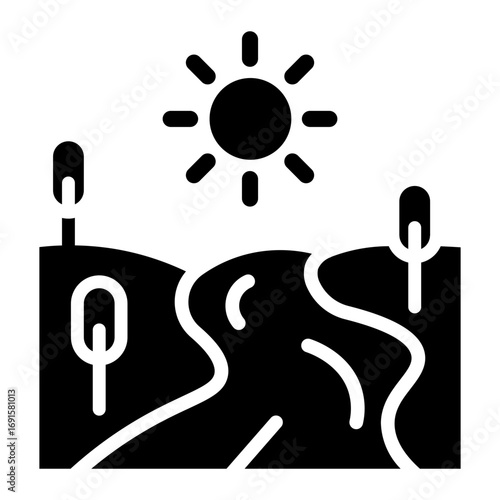 river Solid icon