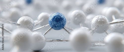 Connected Spheres and One in Blue